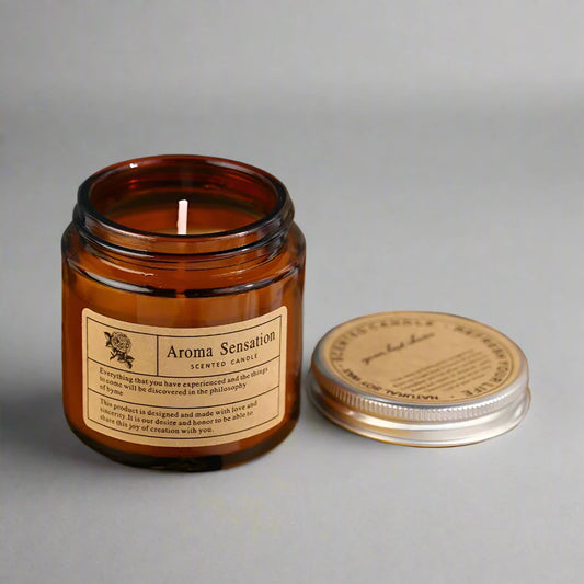 Amber Glass Scented Candle