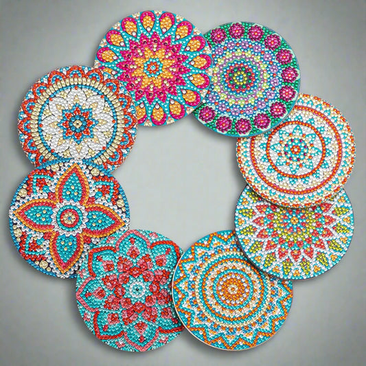 Sacred Mandala Art Coasters